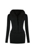 Be Fur Real Trim Top & Skirt SET matching sets EDGE Small Black